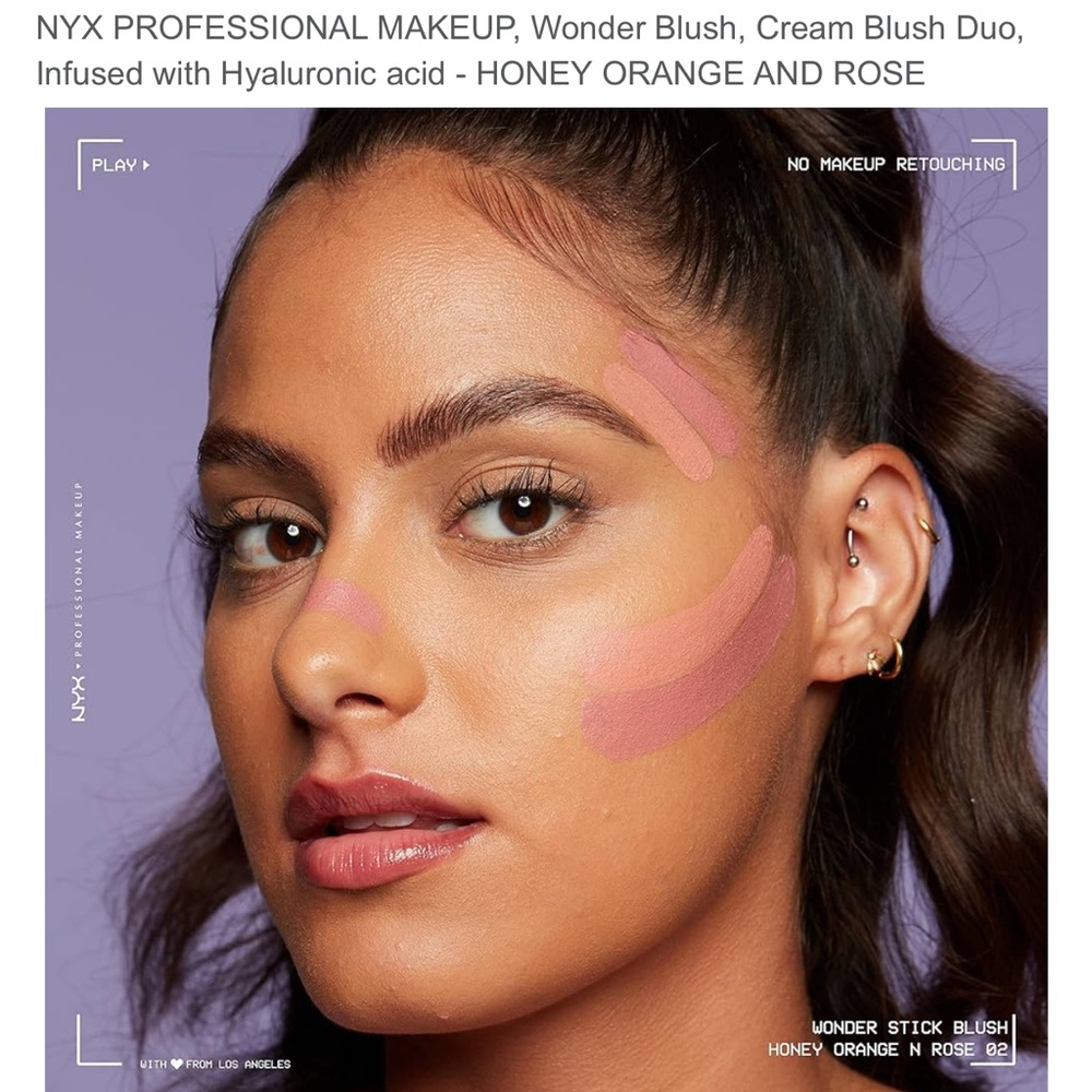 NYX Wonder Stick cream blush - Honey Orange + Rose